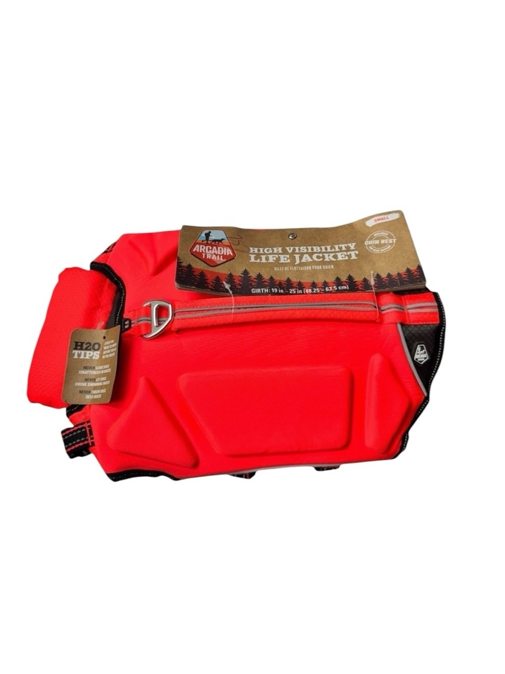 Arcadia Trail High Visibility Red Dog Life Jacket